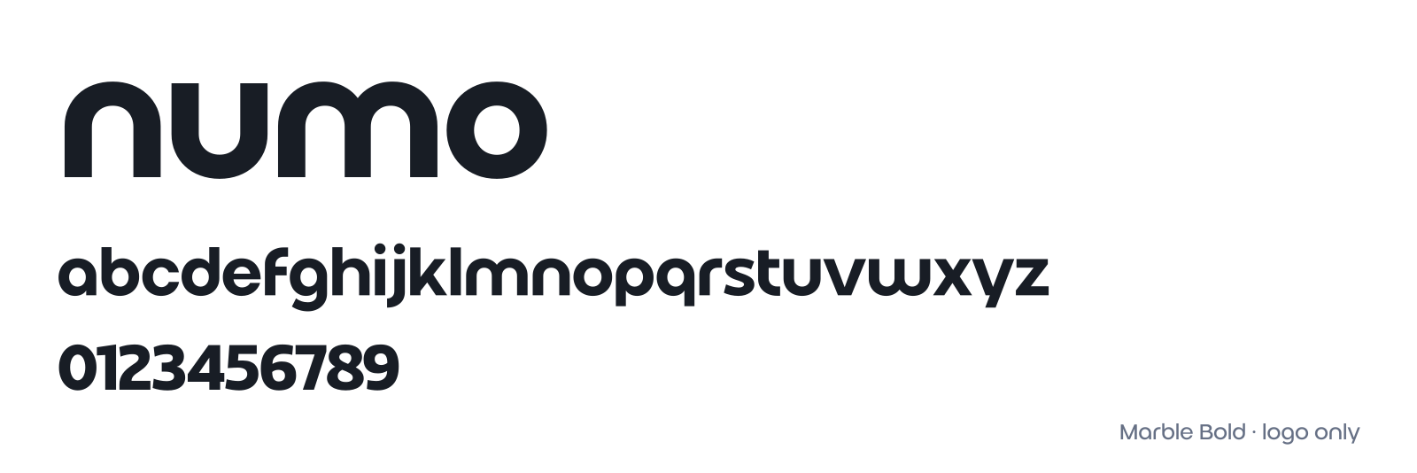 Marble Bold specimen: zoru, the lowercase alphabet and numerals